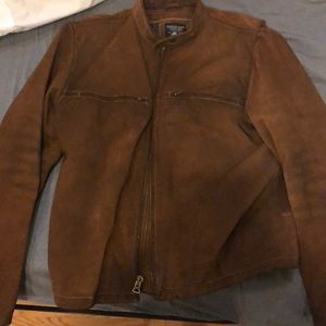 100% Suede J Crew Racer Jacket